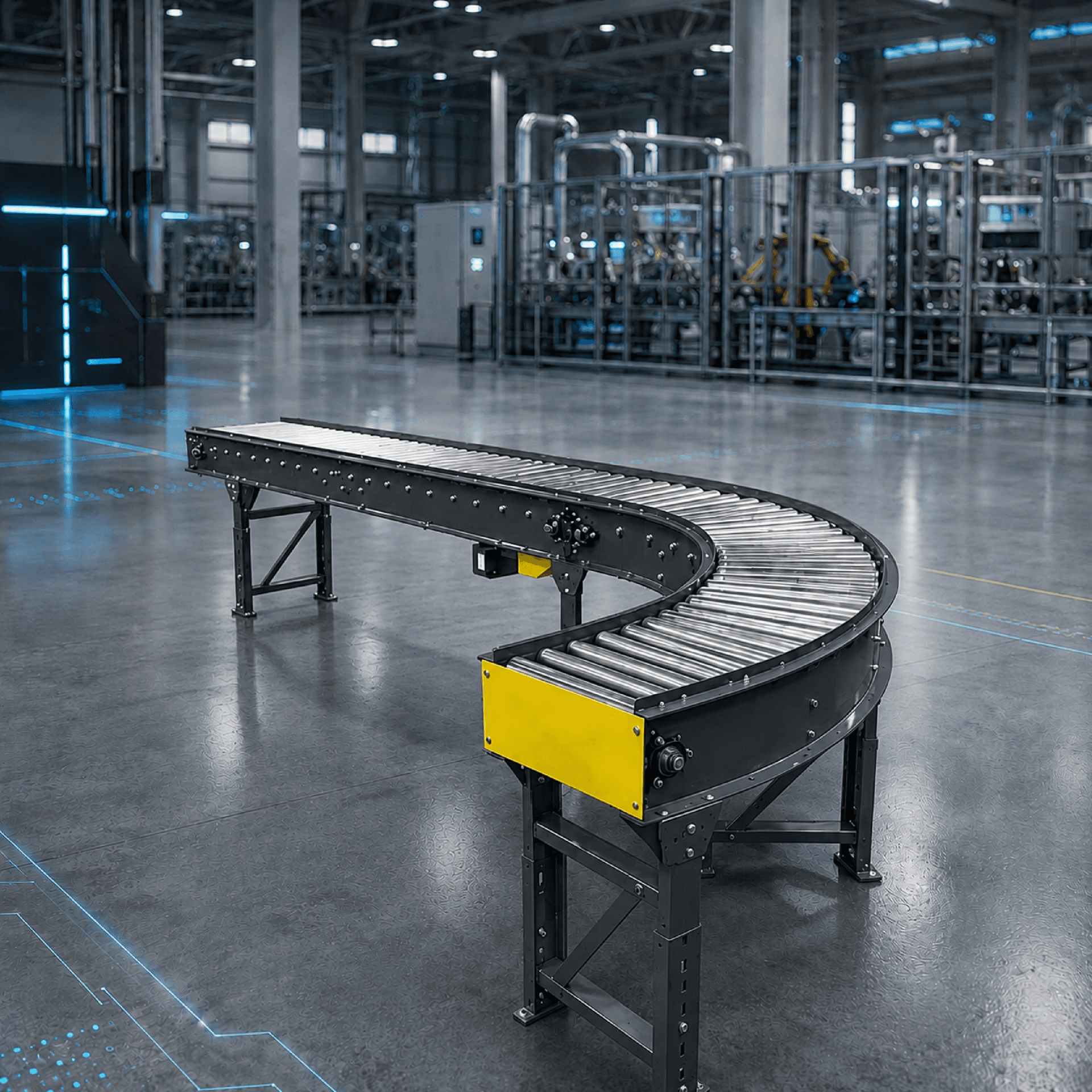 90-degree curve conveyor