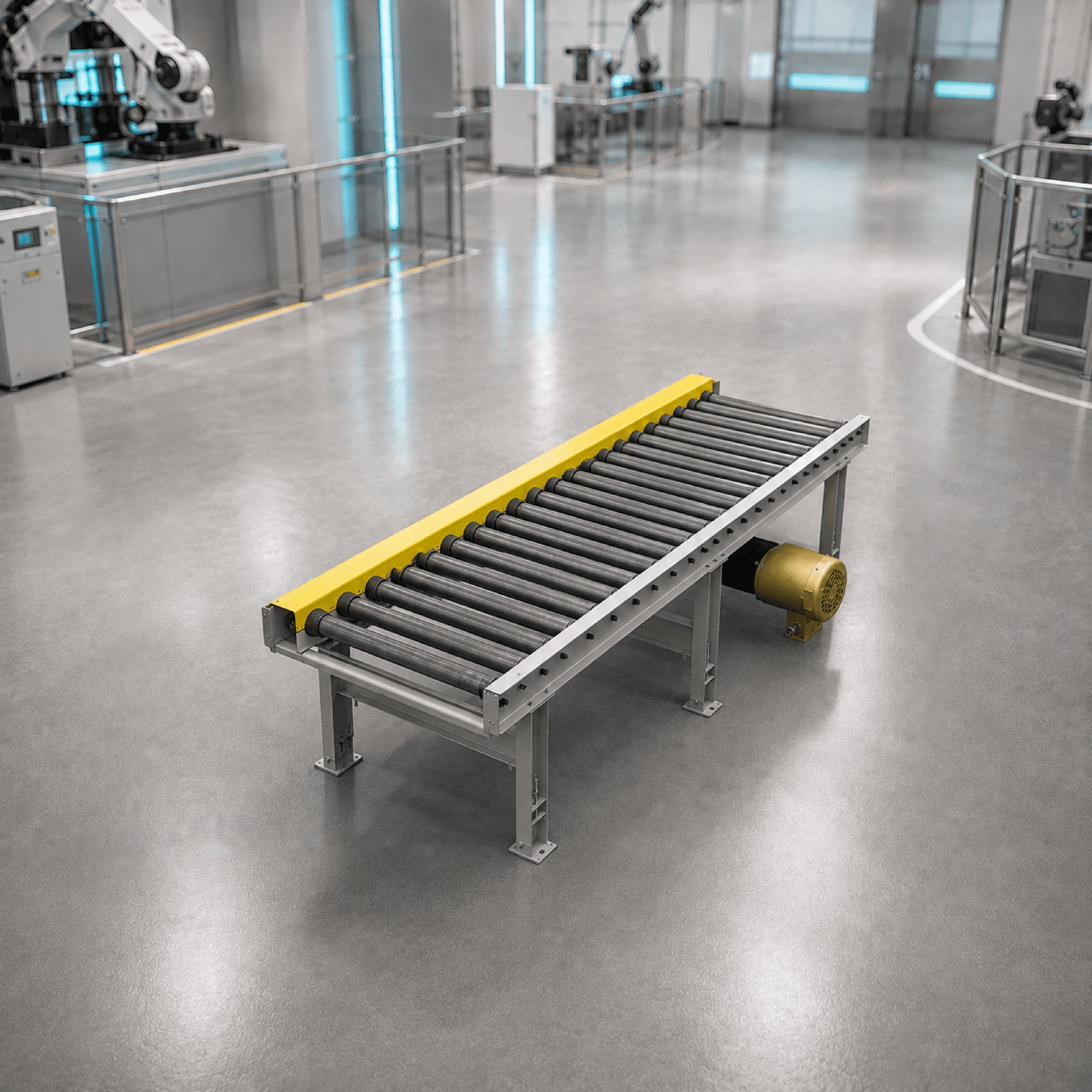 Power roller conveyor